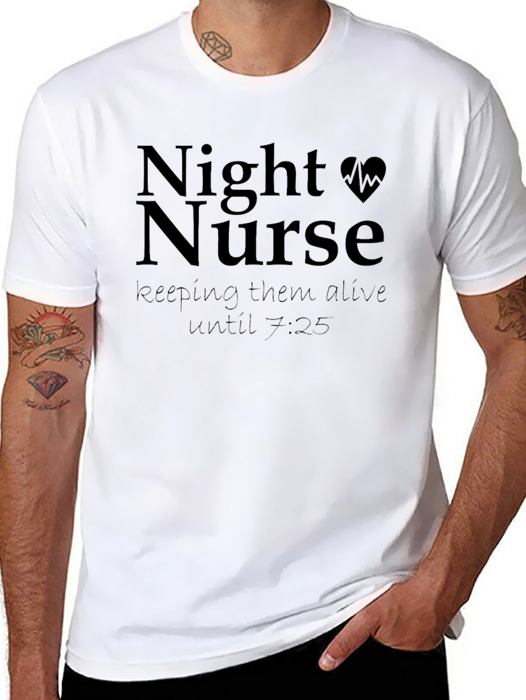 Night Nurse Funny Graphic T-Shirt