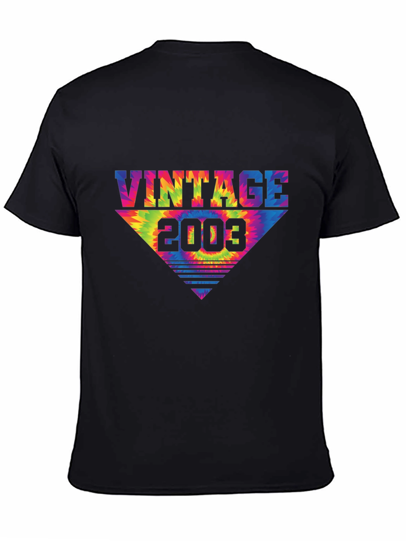 Vintage 2003 Tie Dye Triangle T-Shirt
