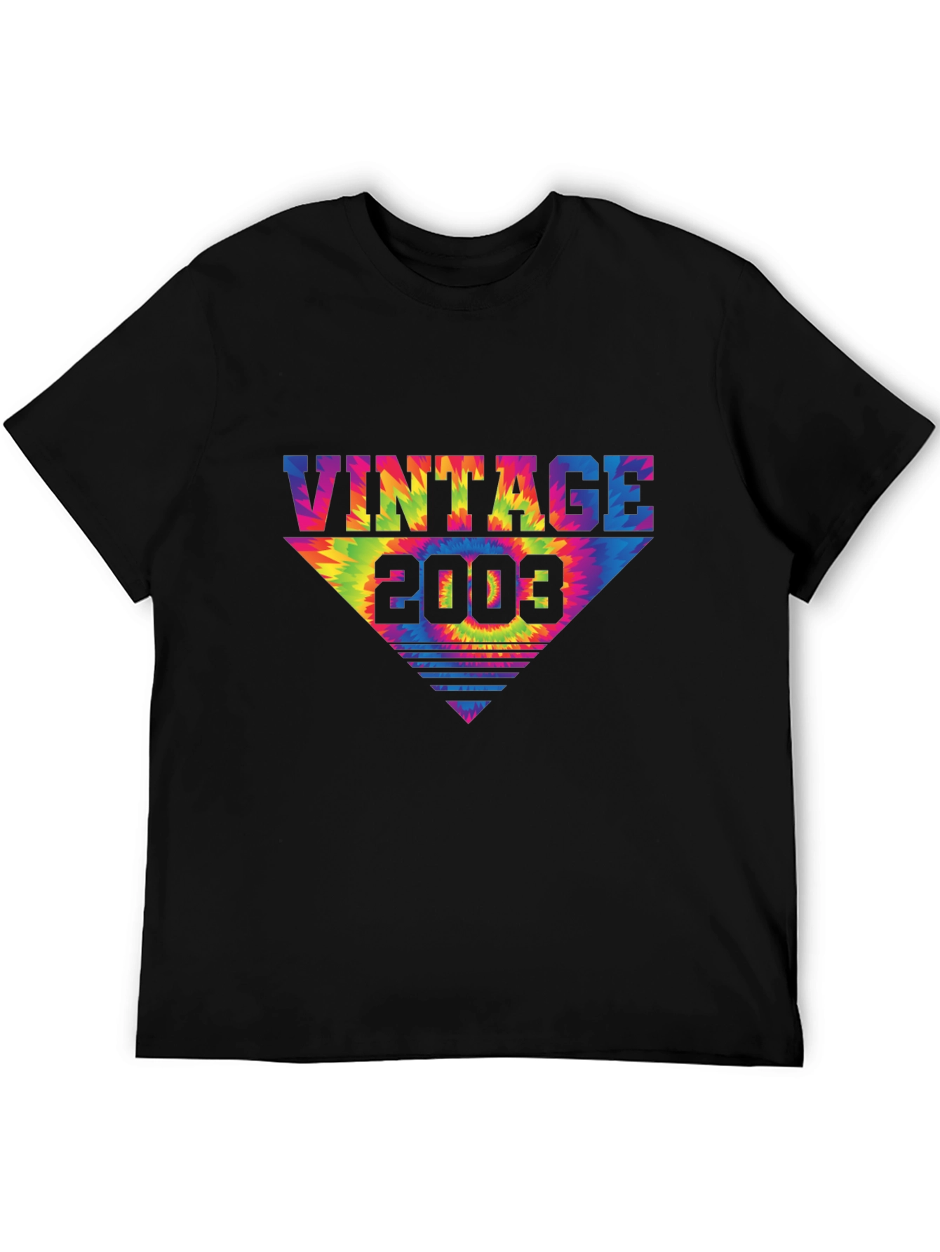Vintage 2003 Tie Dye Triangle T-Shirt