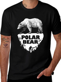 Polar Bear Graphic Tee - Black T-Shirt