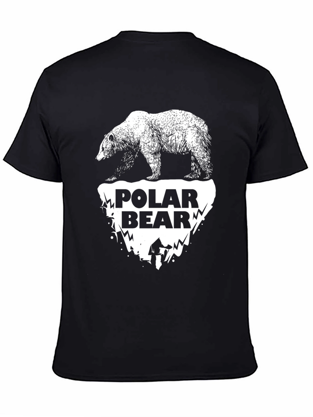 Polar Bear Graphic Tee - Black T-Shirt