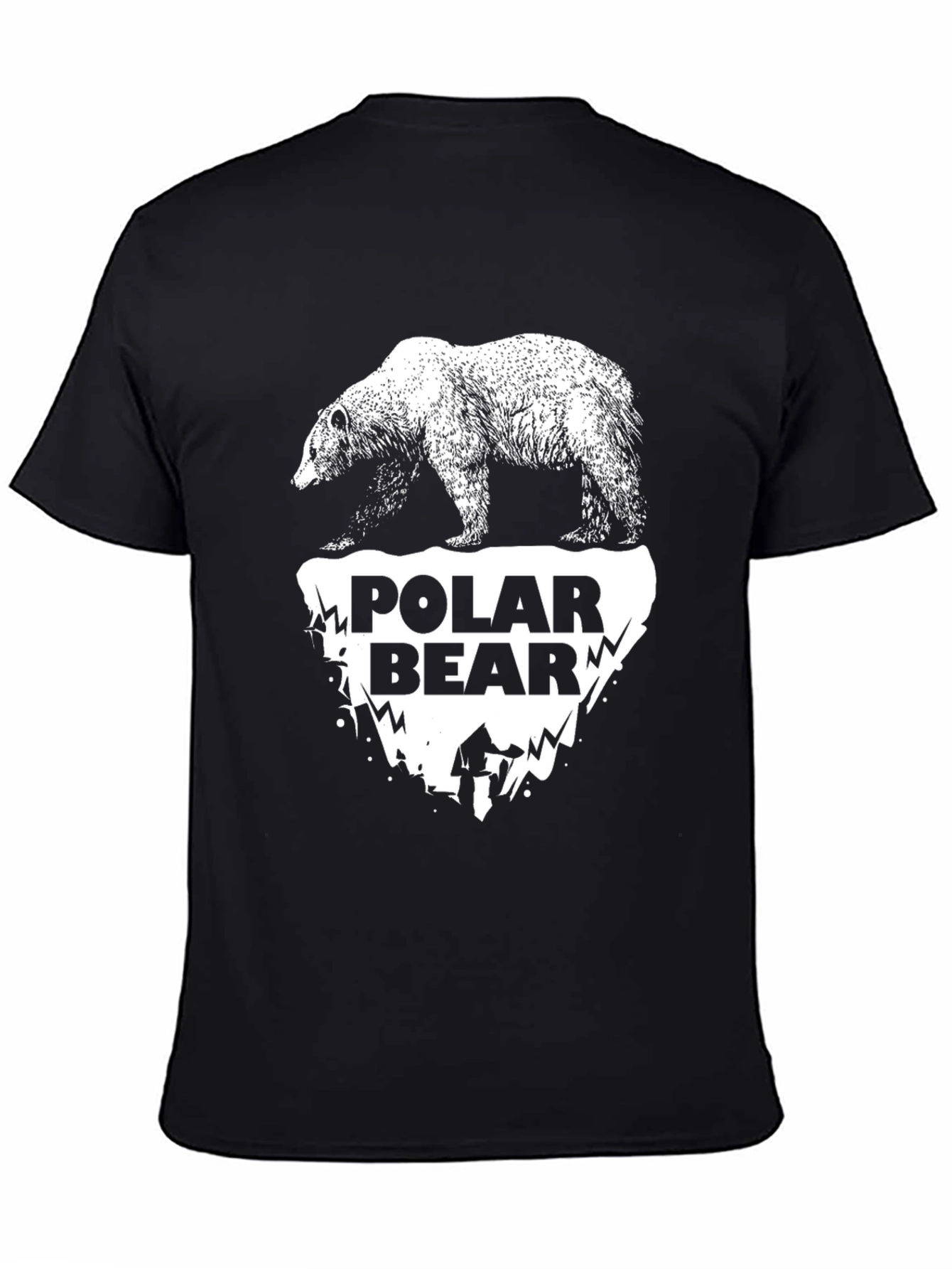 Polar Bear Graphic Tee - Black T-Shirt