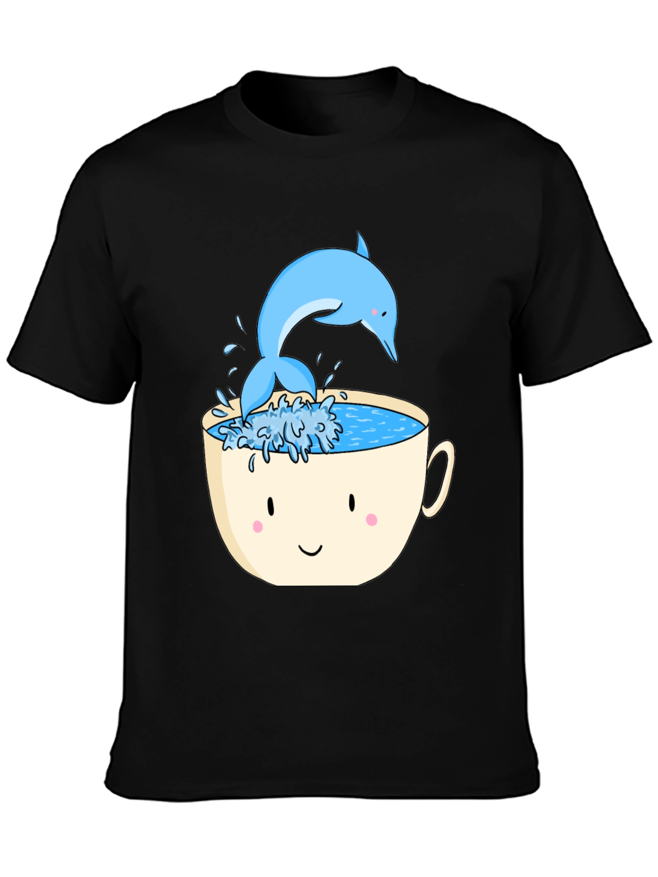 Dolphin Tea Cup Graphic Tee