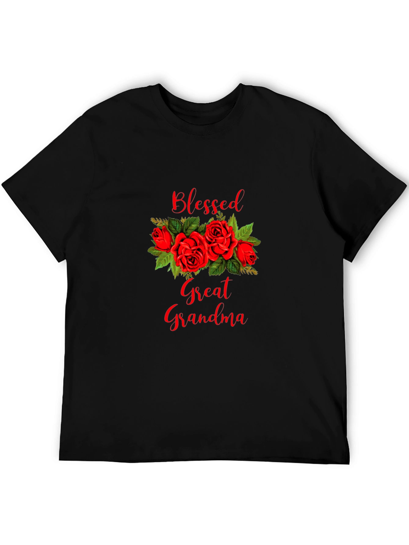 Blessed Great Grandma Rose Graphic Tee