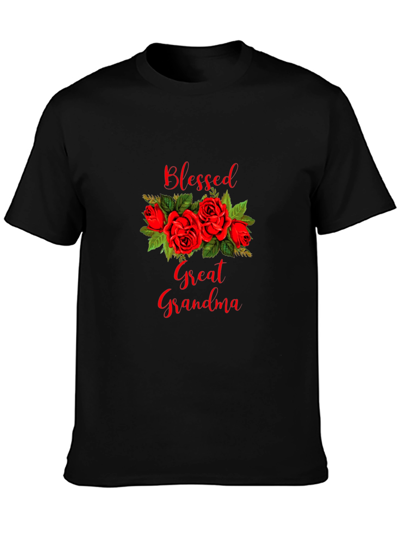 Blessed Great Grandma Rose Graphic Tee