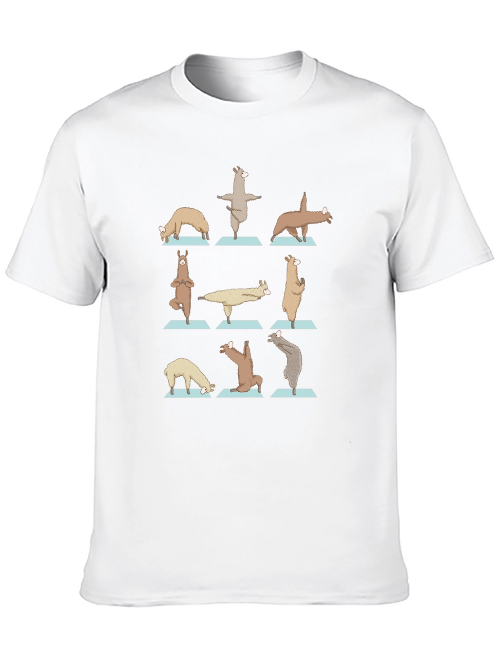 Yoga Llama Graphic Tee - Cotton Blend Shirt