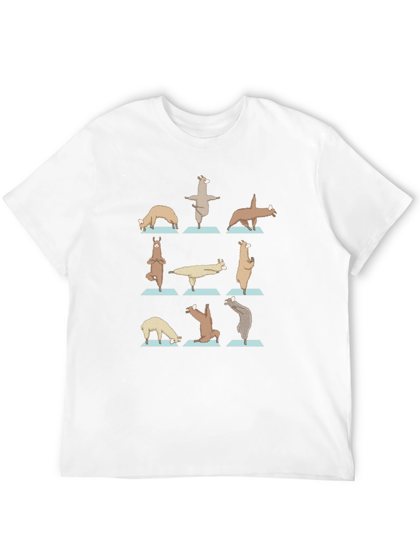 Yoga Llama Graphic Tee - Cotton Blend Shirt
