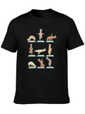 Yoga Llama Graphic Tee - Cotton Blend Shirt