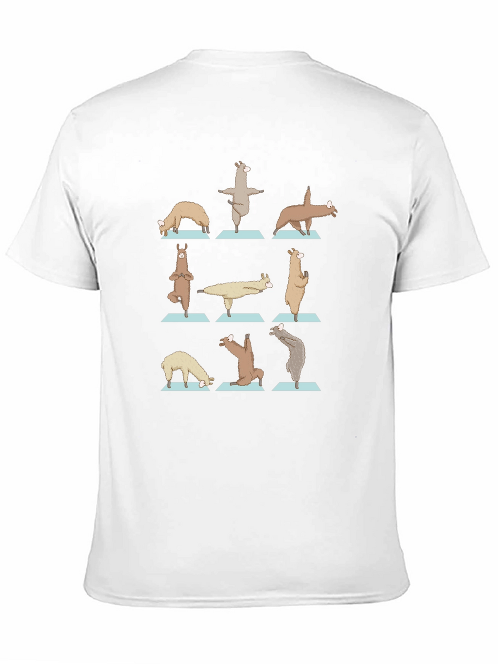 Yoga Llama Graphic Tee - Cotton Blend Shirt