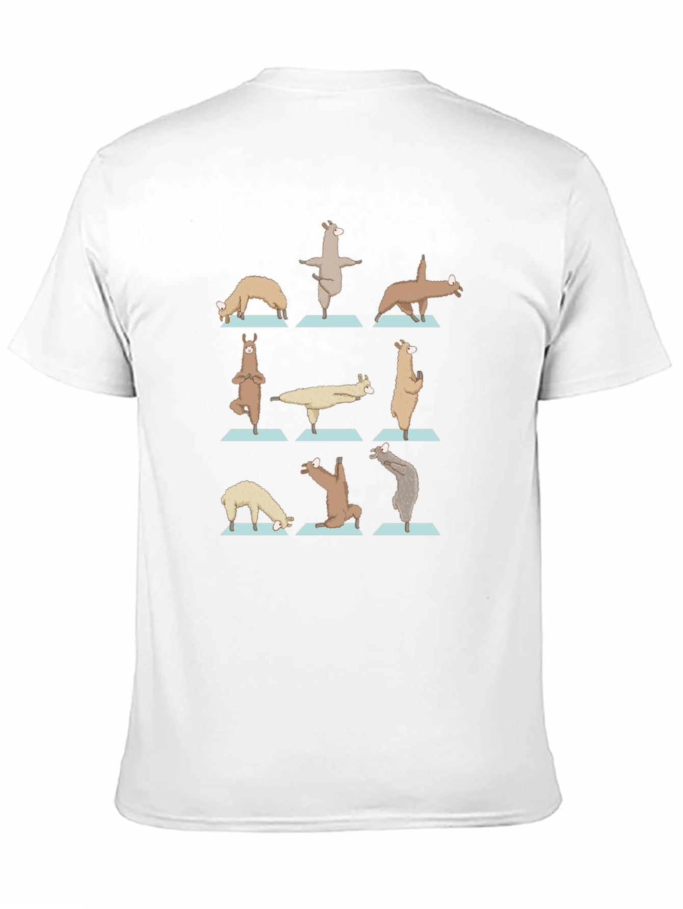 Yoga Llama Graphic Tee - Cotton Blend Shirt