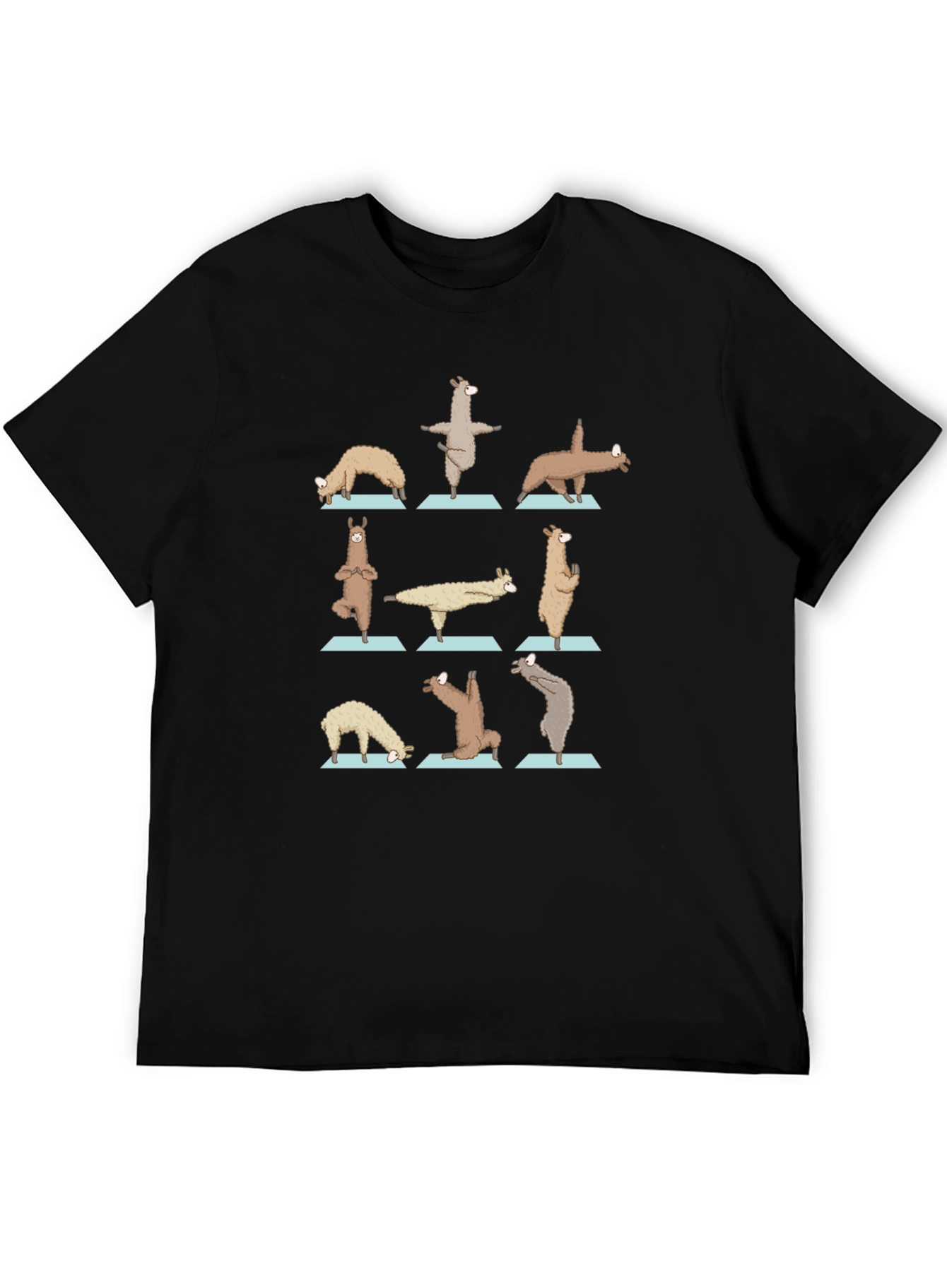 Yoga Llama Graphic Tee - Cotton Blend Shirt