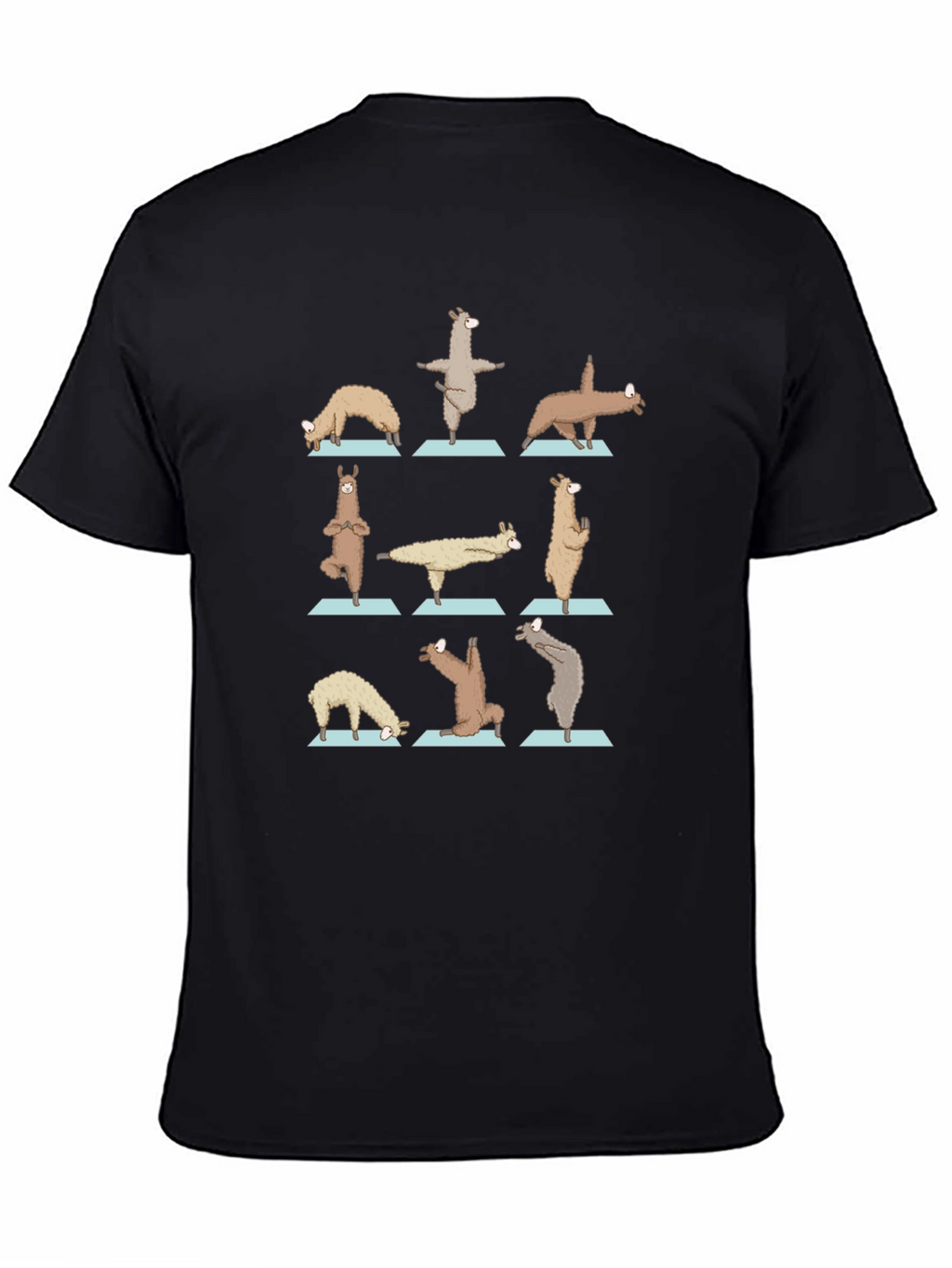 Yoga Llama Graphic Tee - Cotton Blend Shirt