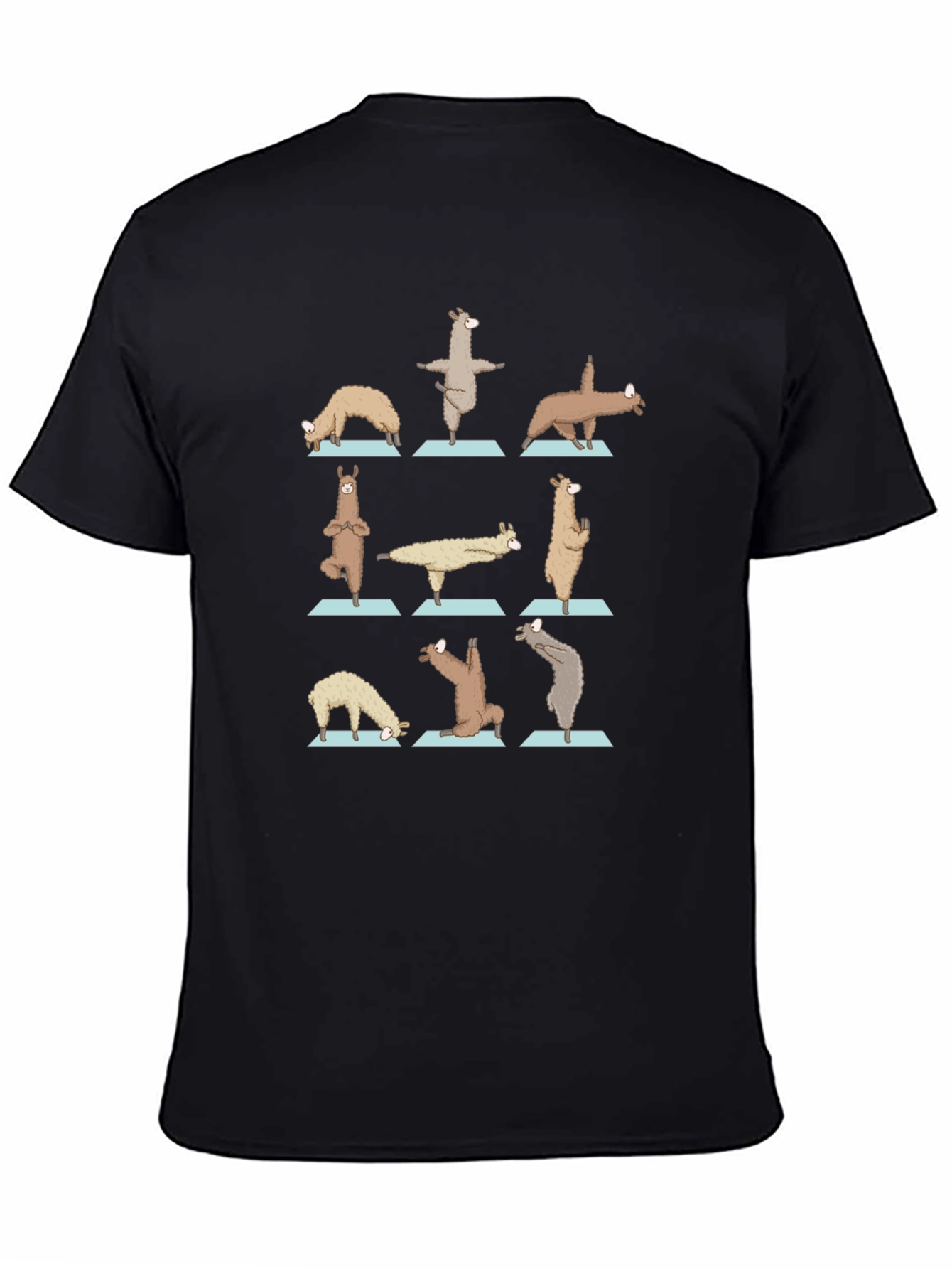 Yoga Llama Graphic Tee - Cotton Blend Shirt