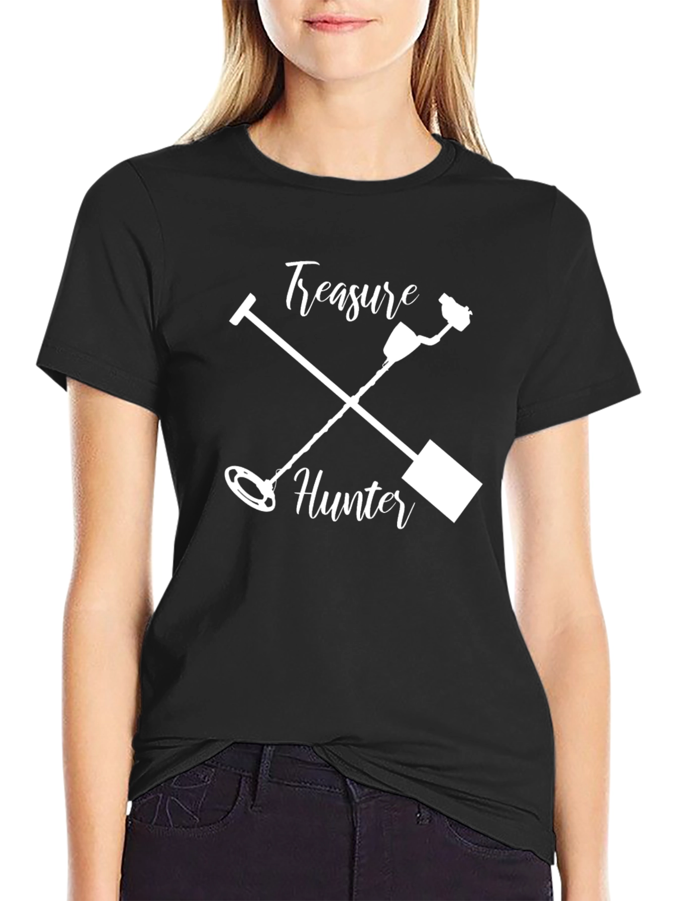 Treasure Hunter Graphic Tee - Metal Detecting Hobby T-Shirt