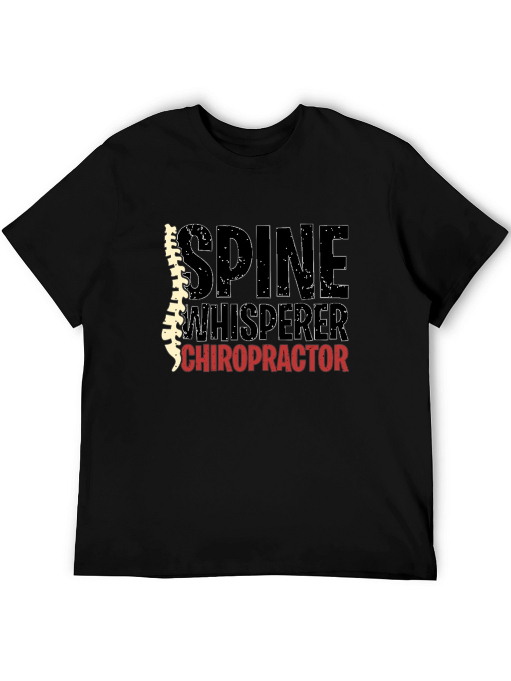 Spine Whisperer Chiropractor T-Shirt - Black