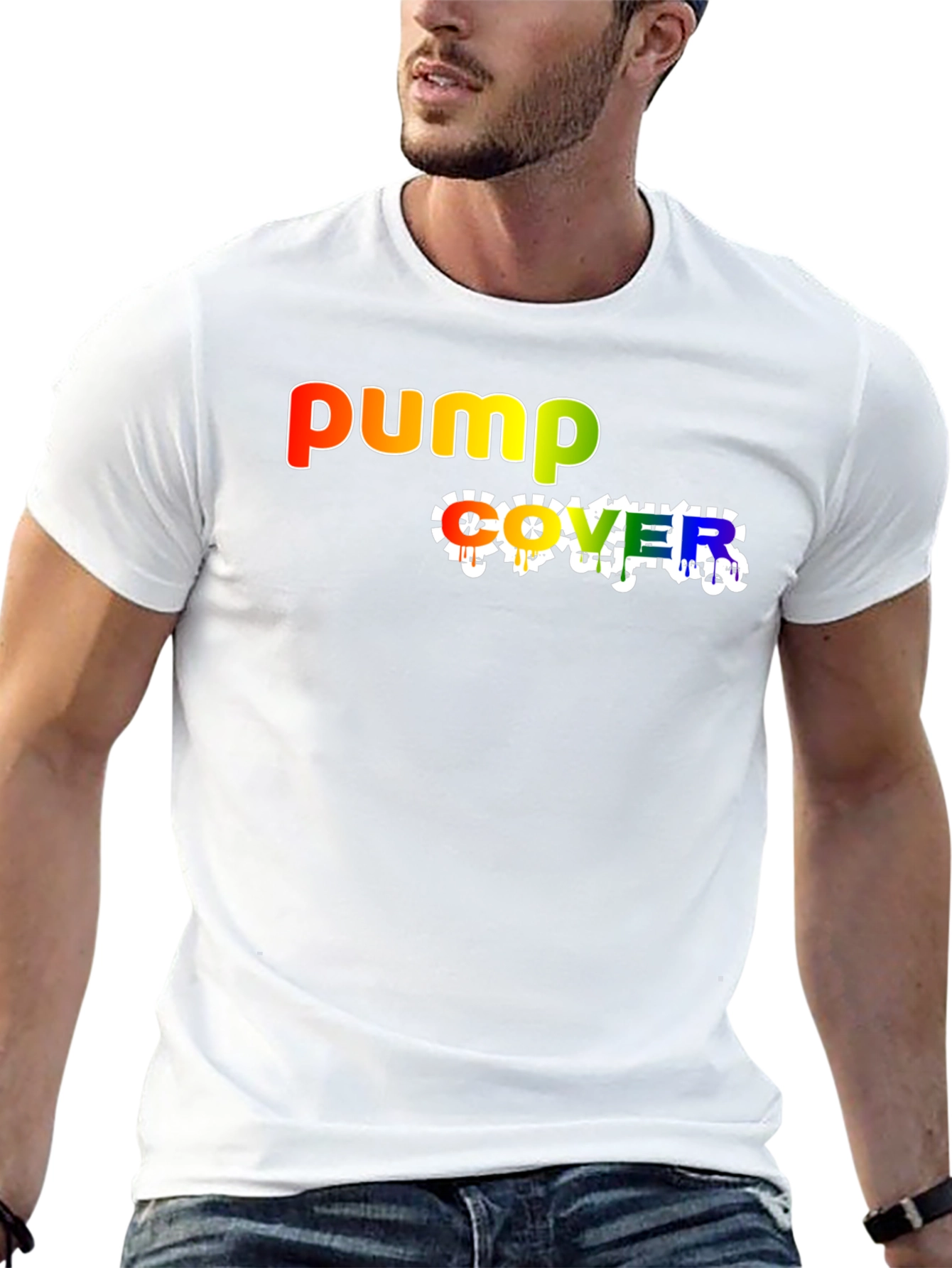 Pump Cover T-Shirt - Rainbow Graphic Tee