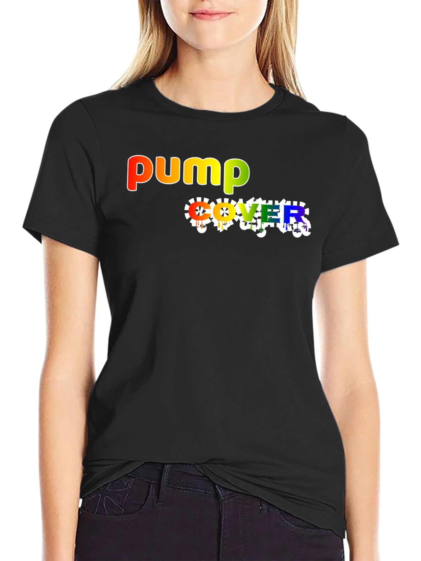 Pump Cover T-Shirt - Rainbow Graphic Tee