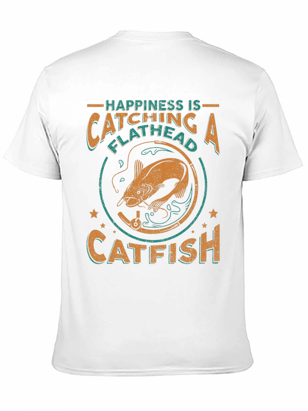 Happiness Catching Flathead Catfish Graphic Tee