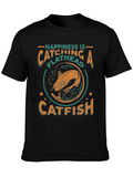 Happiness Catching Flathead Catfish Graphic Tee