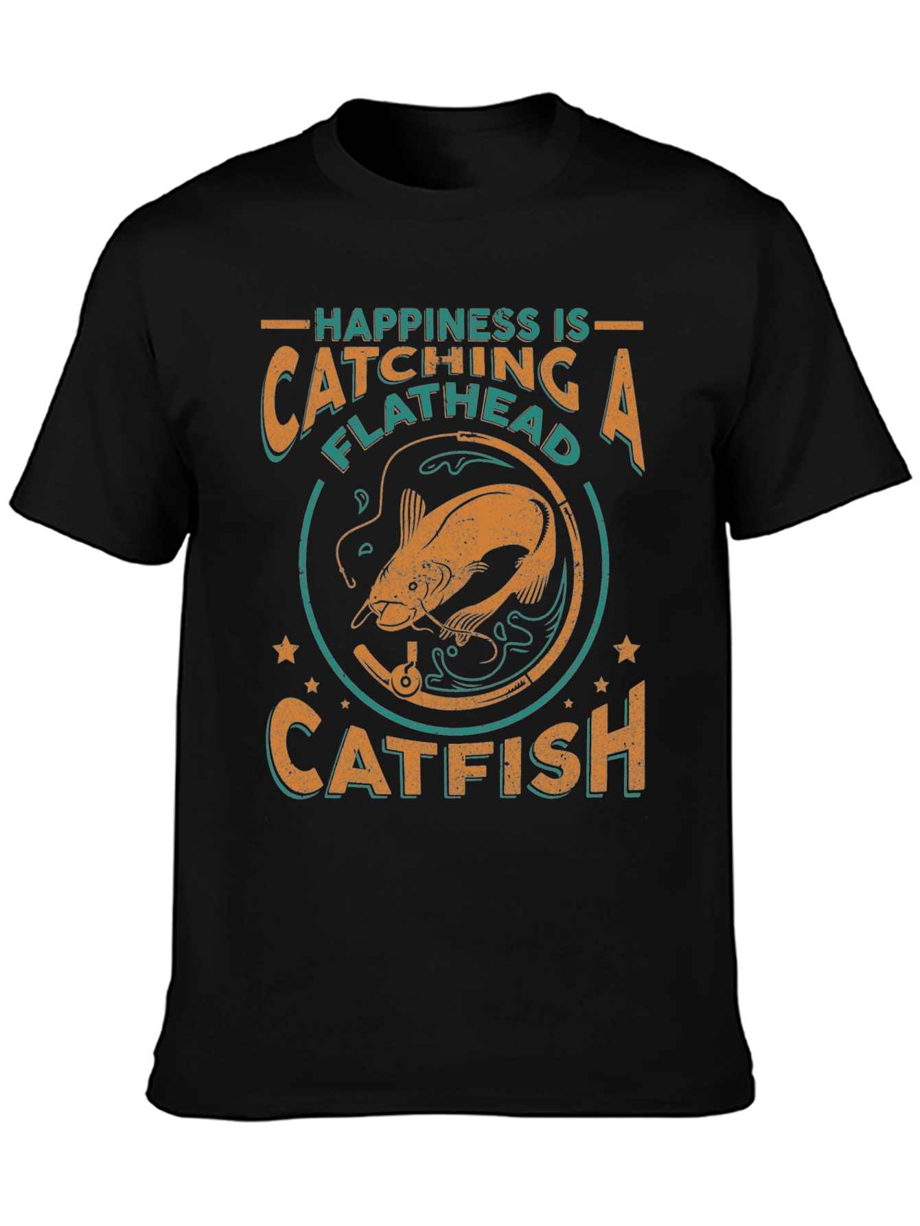 Happiness Catching Flathead Catfish Graphic Tee