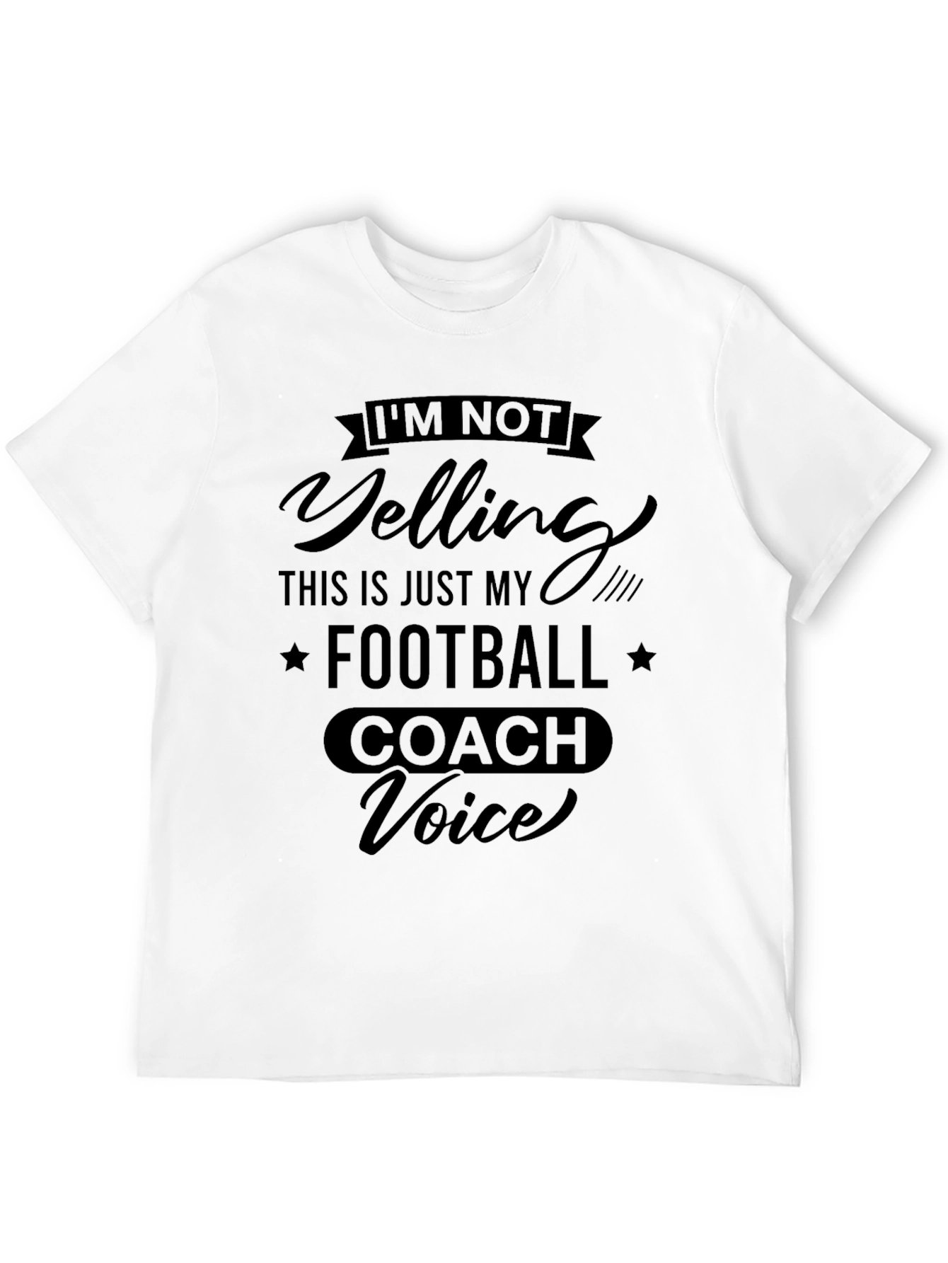 Funny Football Coach Voice T-Shirt
