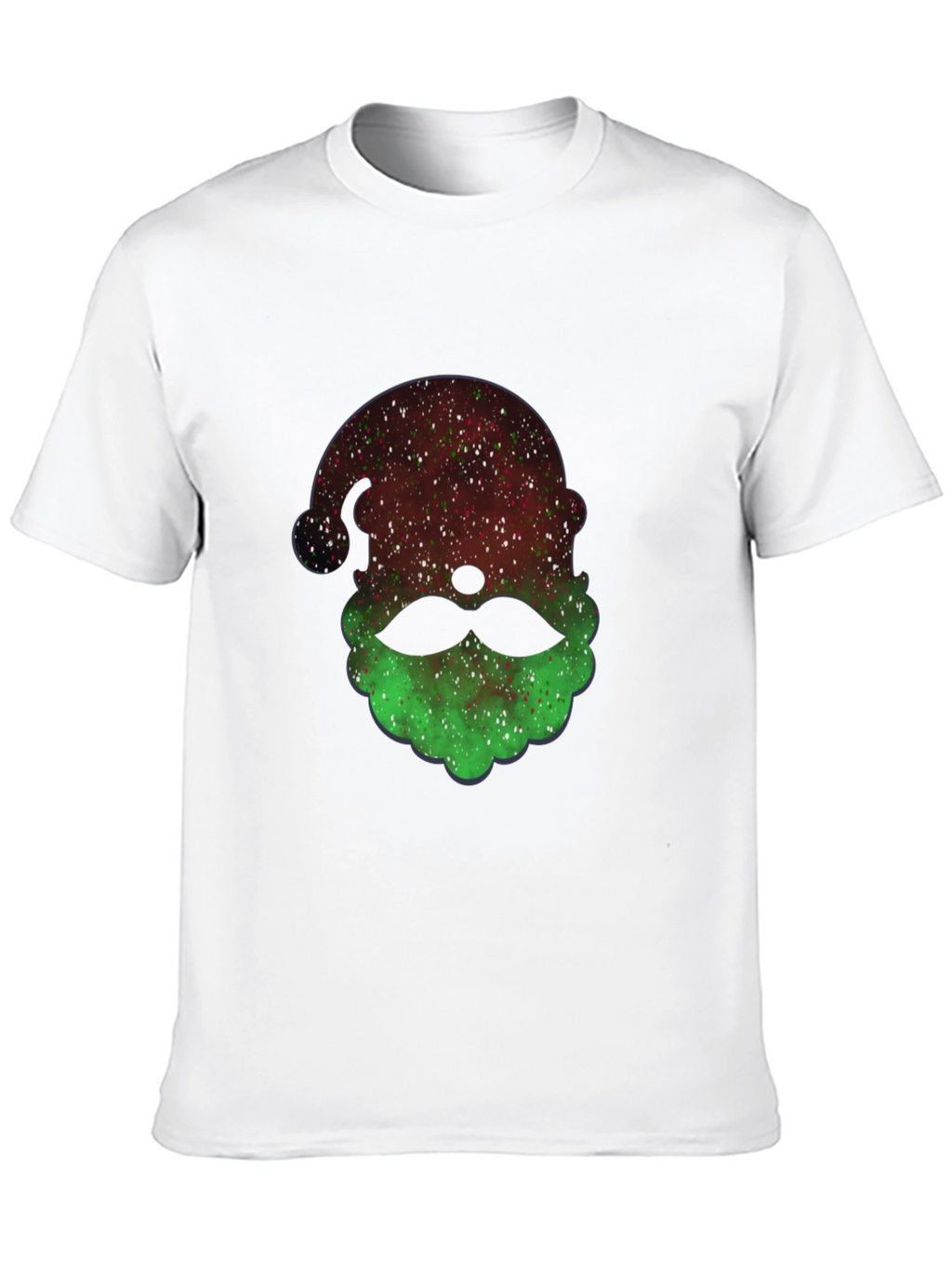Festive Santa Head Graphic Tee