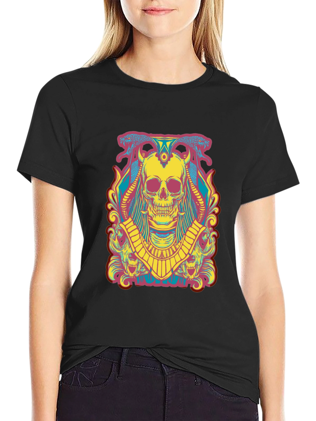 Skull Graphic T-Shirt - Mens Short Sleeve Tee