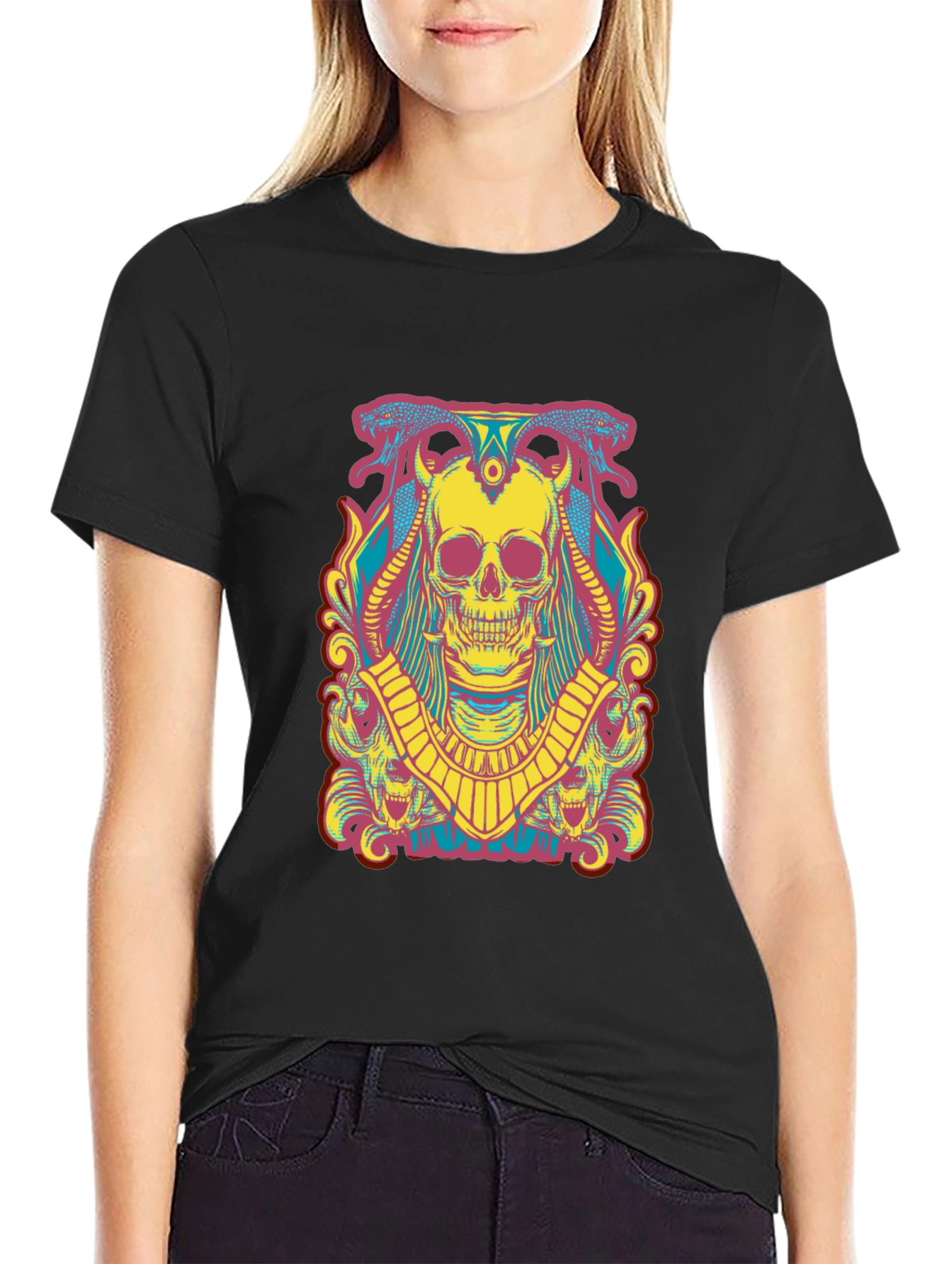 Skull Graphic T-Shirt - Mens Short Sleeve Tee