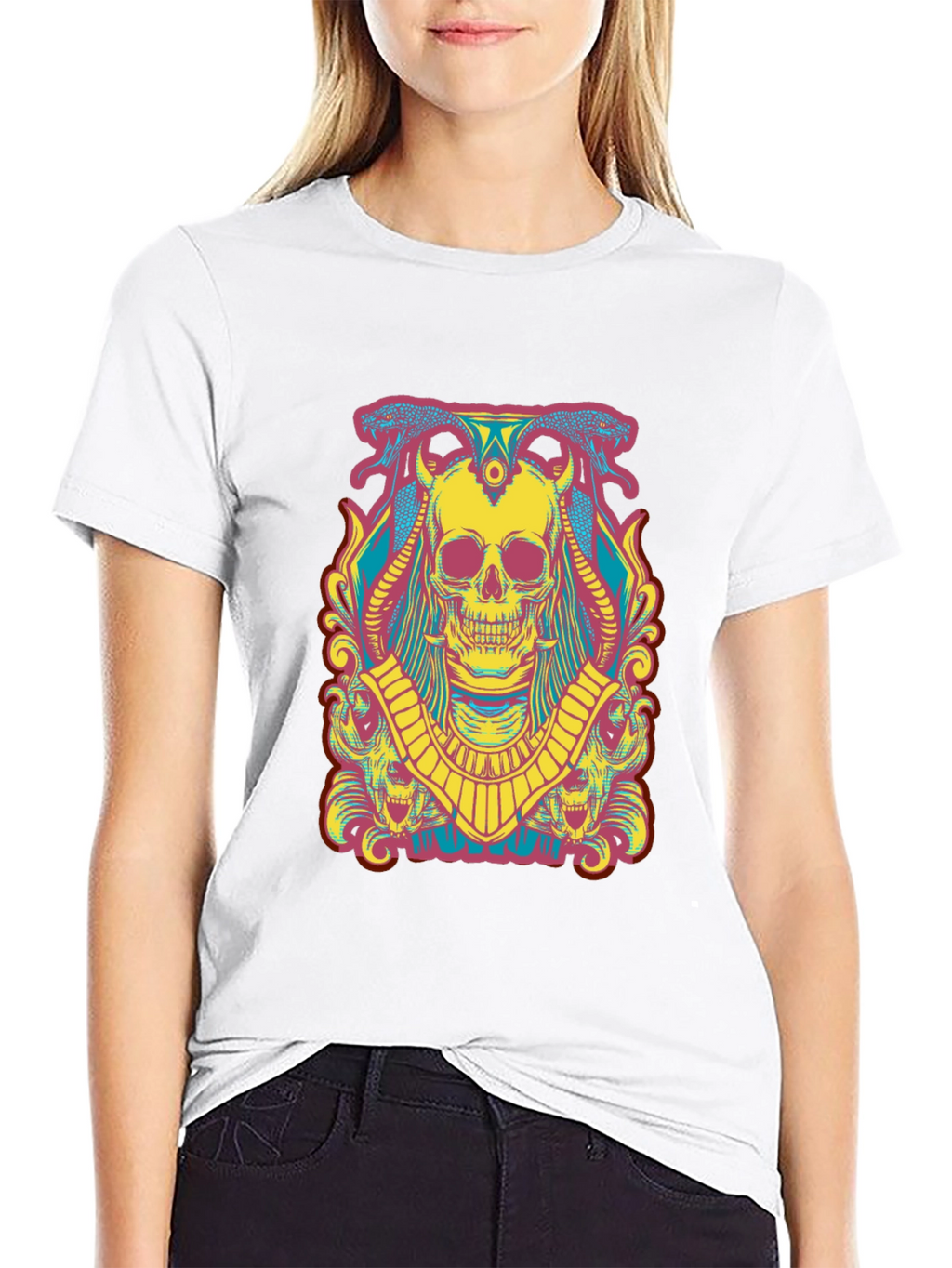 Skull Graphic T-Shirt - Mens Short Sleeve Tee