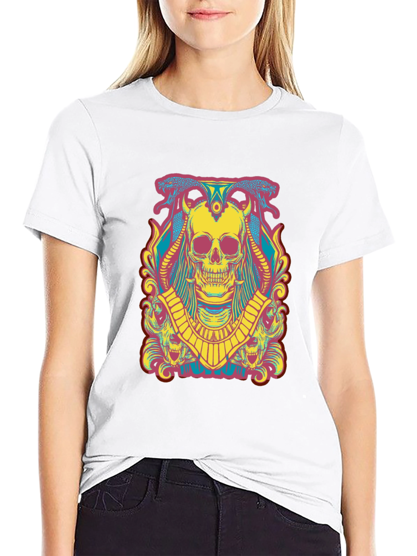 Skull Graphic T-Shirt - Mens Short Sleeve Tee