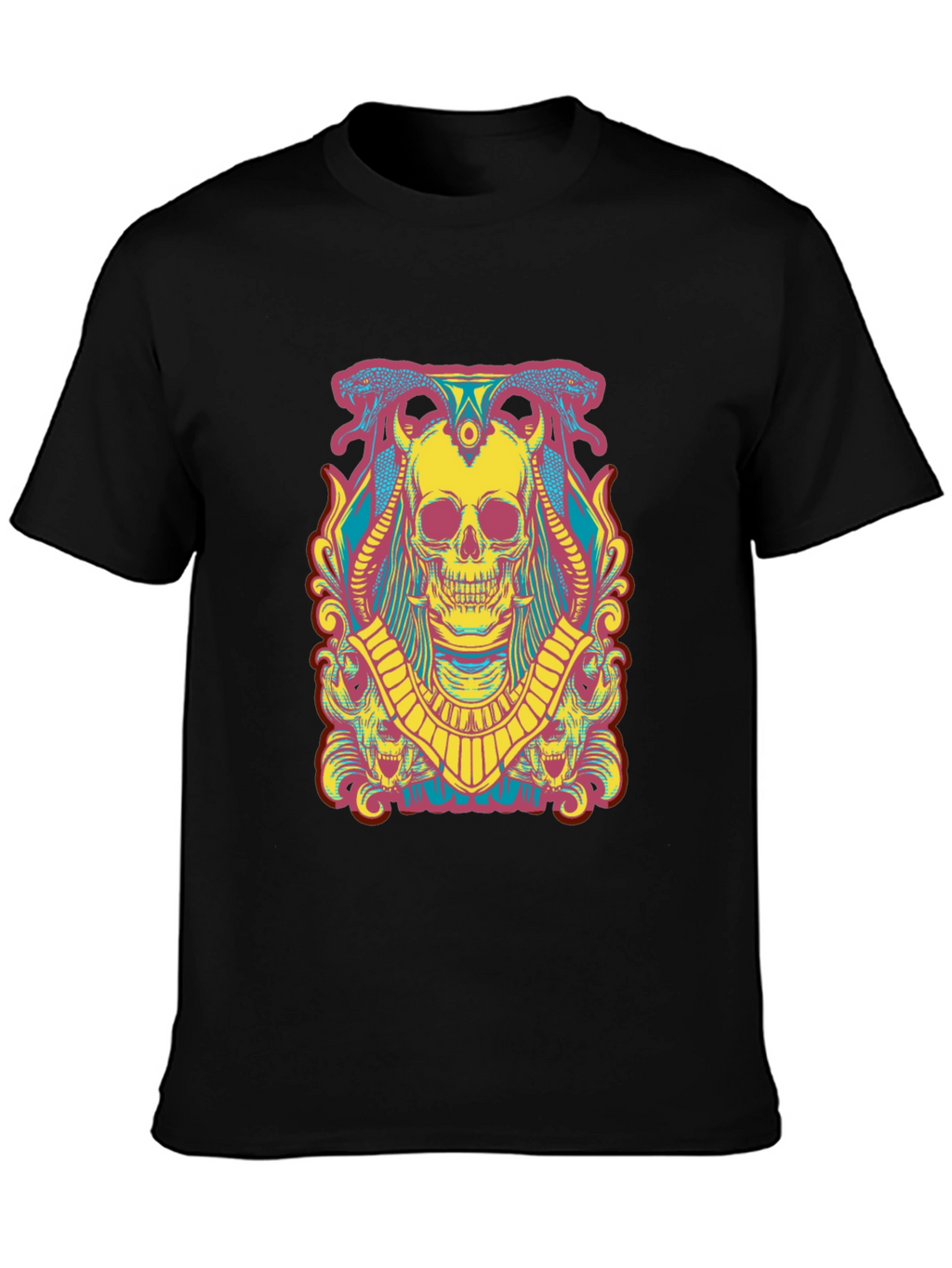 Skull Graphic T-Shirt - Mens Short Sleeve Tee