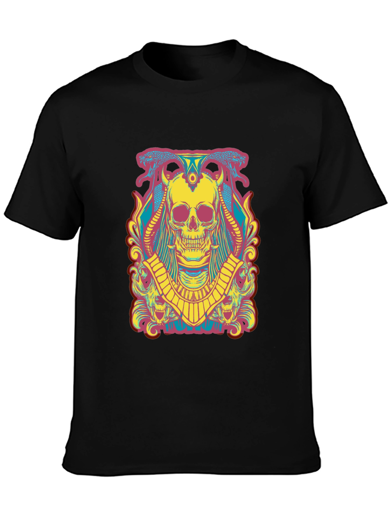 Skull Graphic T-Shirt - Mens Short Sleeve Tee