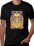 Skull Graphic T-Shirt - Mens Short Sleeve Tee