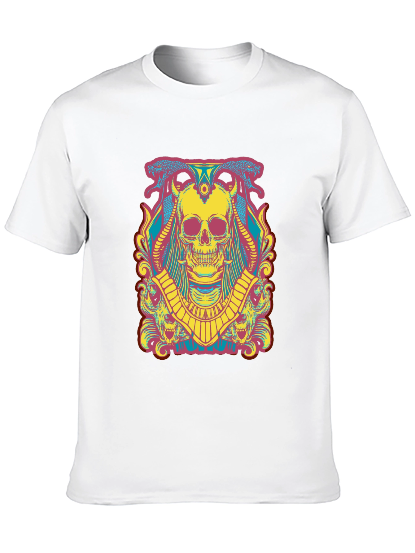 Skull Graphic T-Shirt - Mens Short Sleeve Tee
