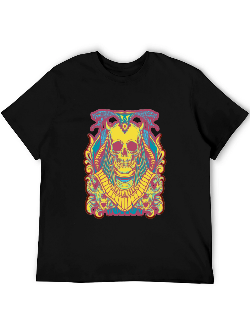 Skull Graphic T-Shirt - Mens Short Sleeve Tee