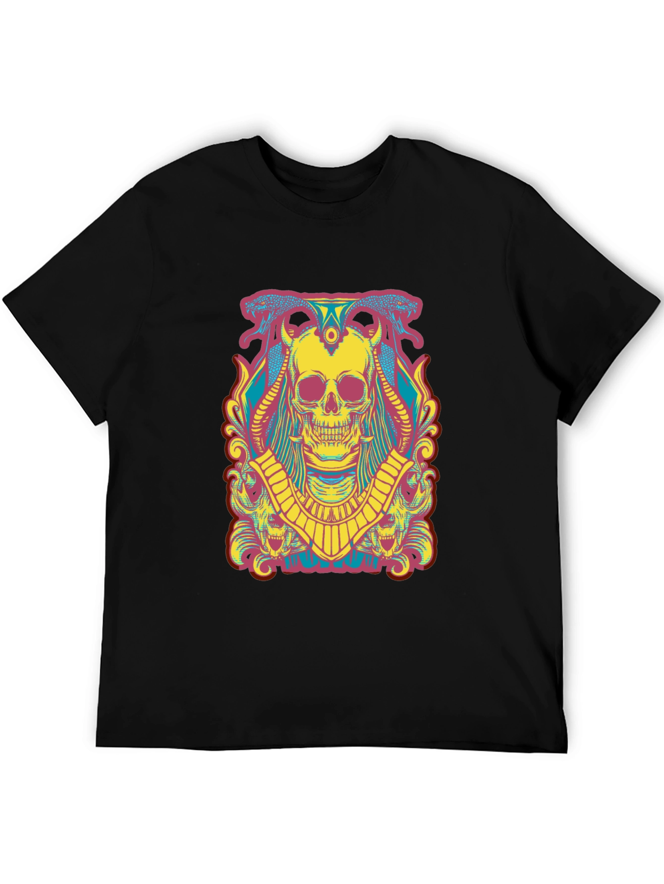 Skull Graphic T-Shirt - Mens Short Sleeve Tee