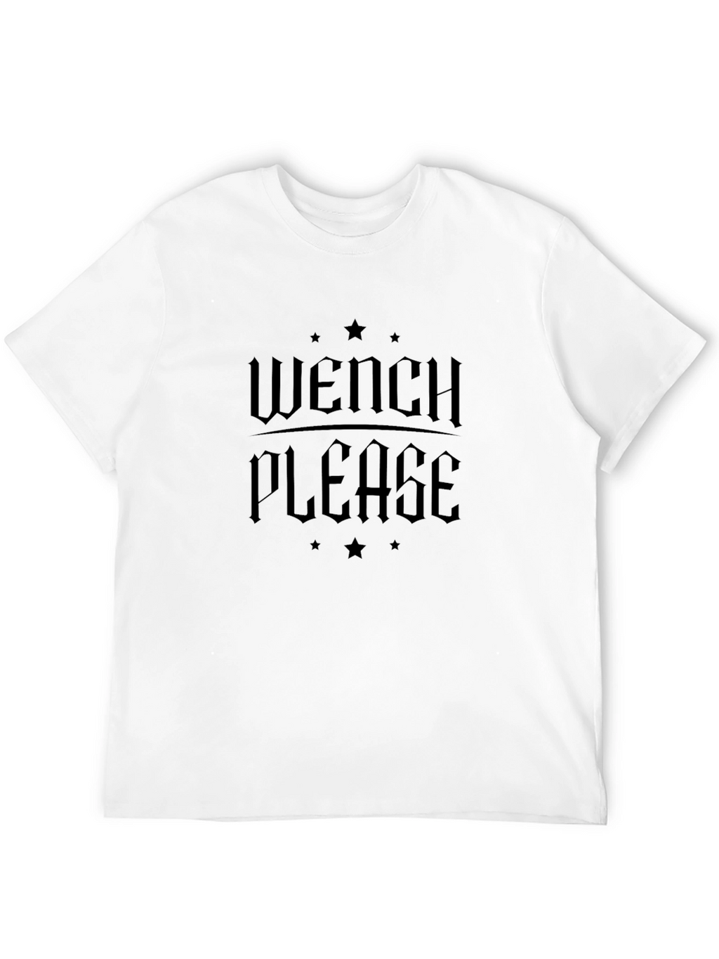 Wench Please Graphic T-Shirt - Black Cotton Tee