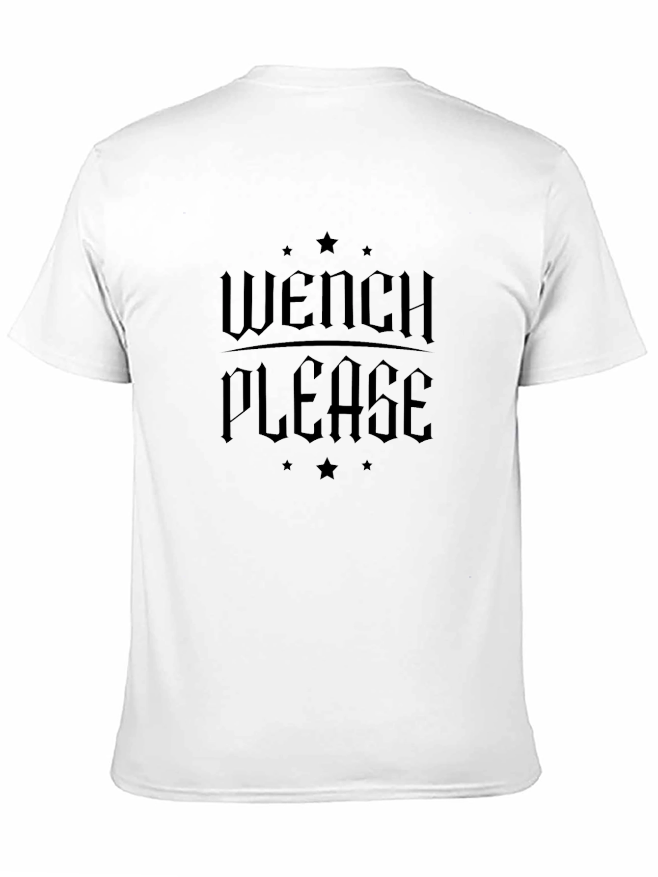 Wench Please Graphic T-Shirt - Black Cotton Tee