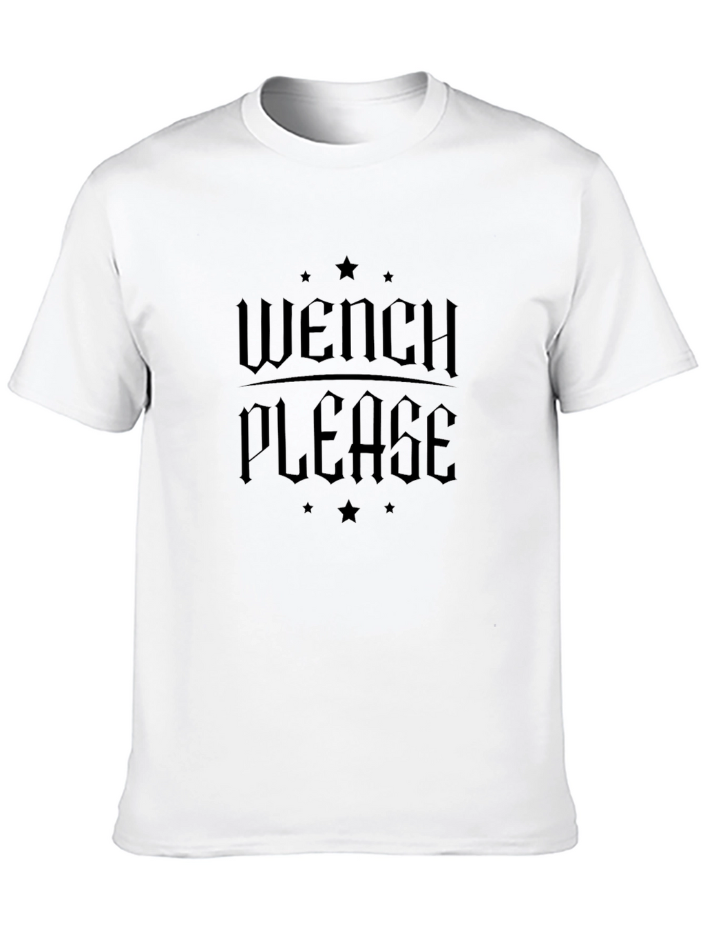 Wench Please Graphic T-Shirt - Black Cotton Tee