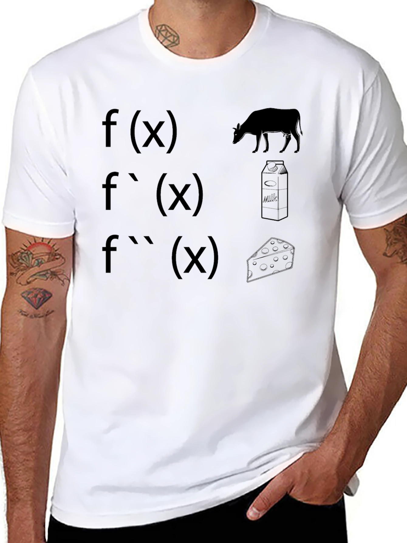 Math & Dairy Humor T-Shirt: Derivative Fun!