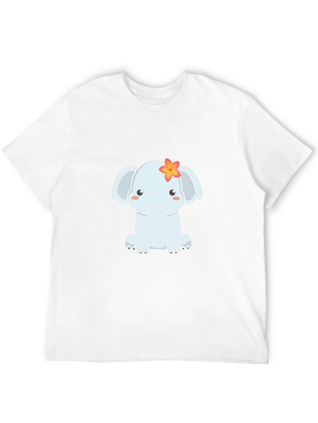 Cute Elephant Graphic T-Shirt - Soft Black Tee