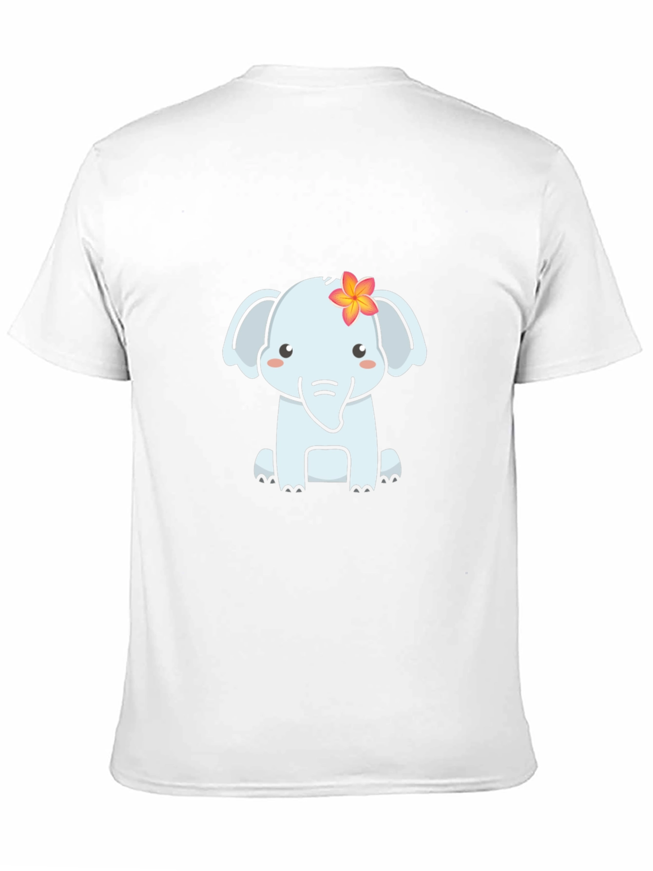 Cute Elephant Graphic T-Shirt - Soft Black Tee