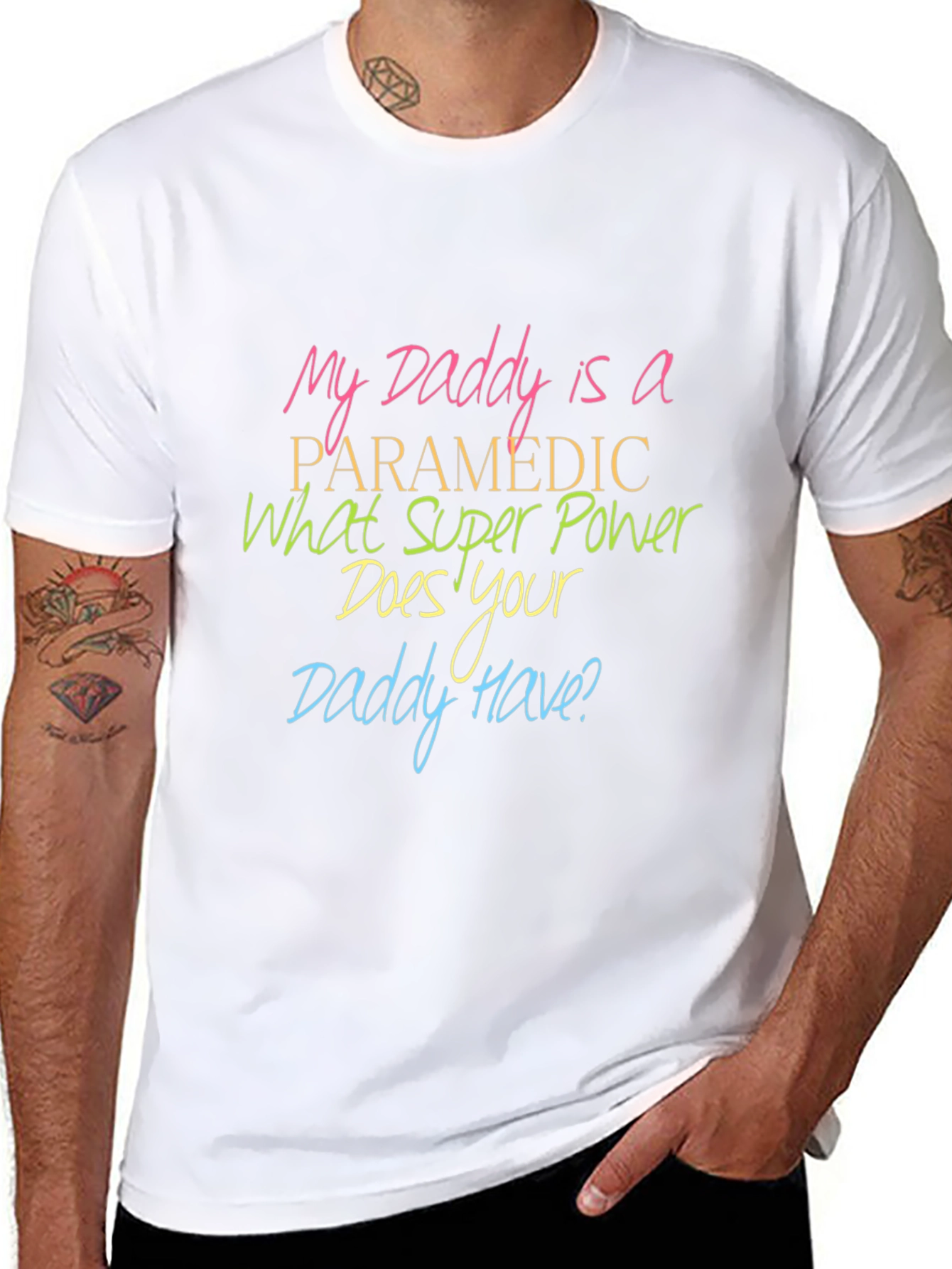Paramedic Daddy T-Shirt: Superpower Pride