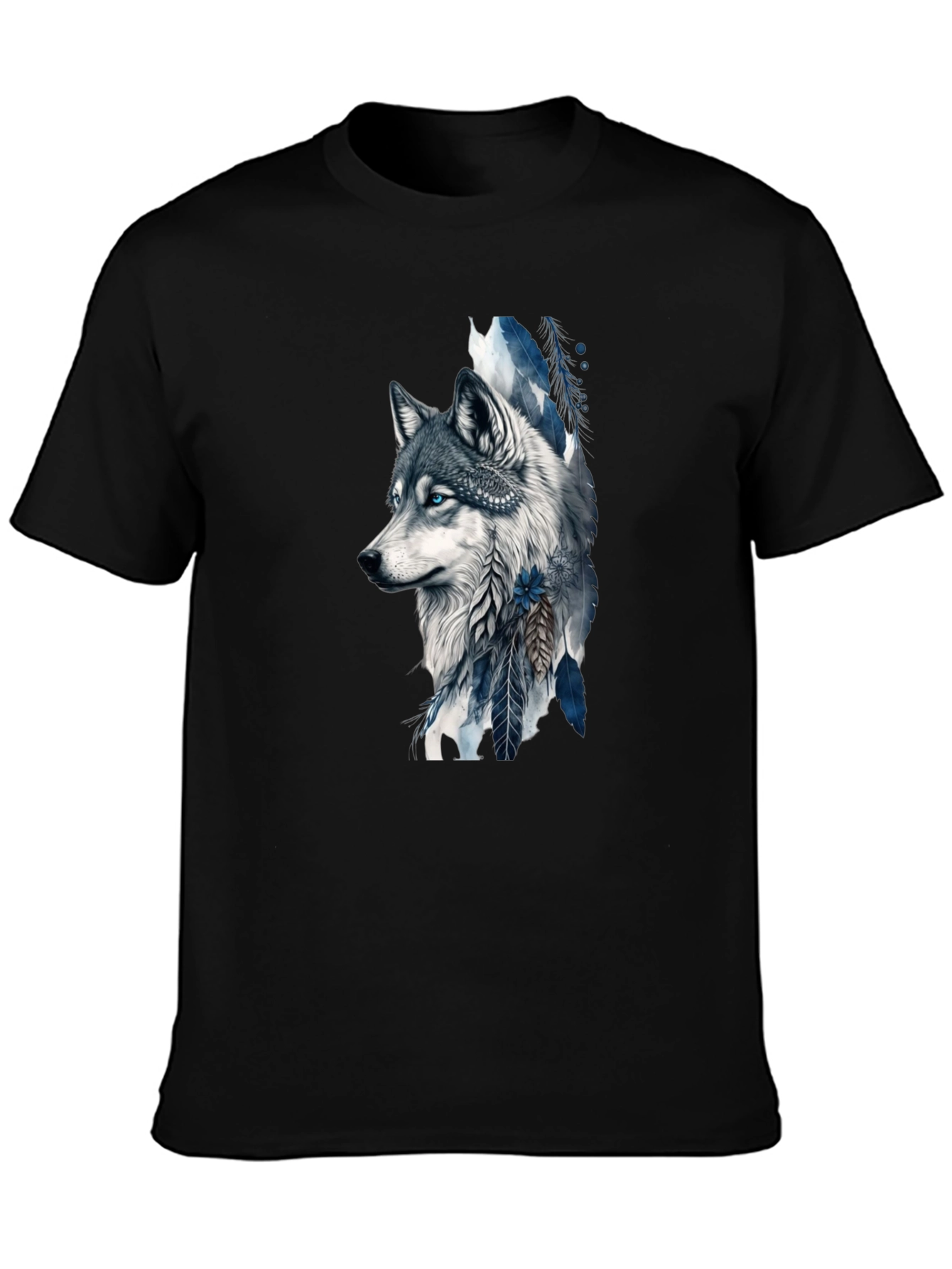 Wolf Graphic Tee - Artistic Print