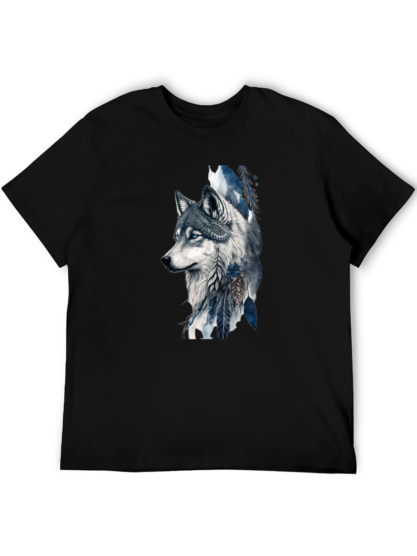 Wolf Graphic Tee - Artistic Print