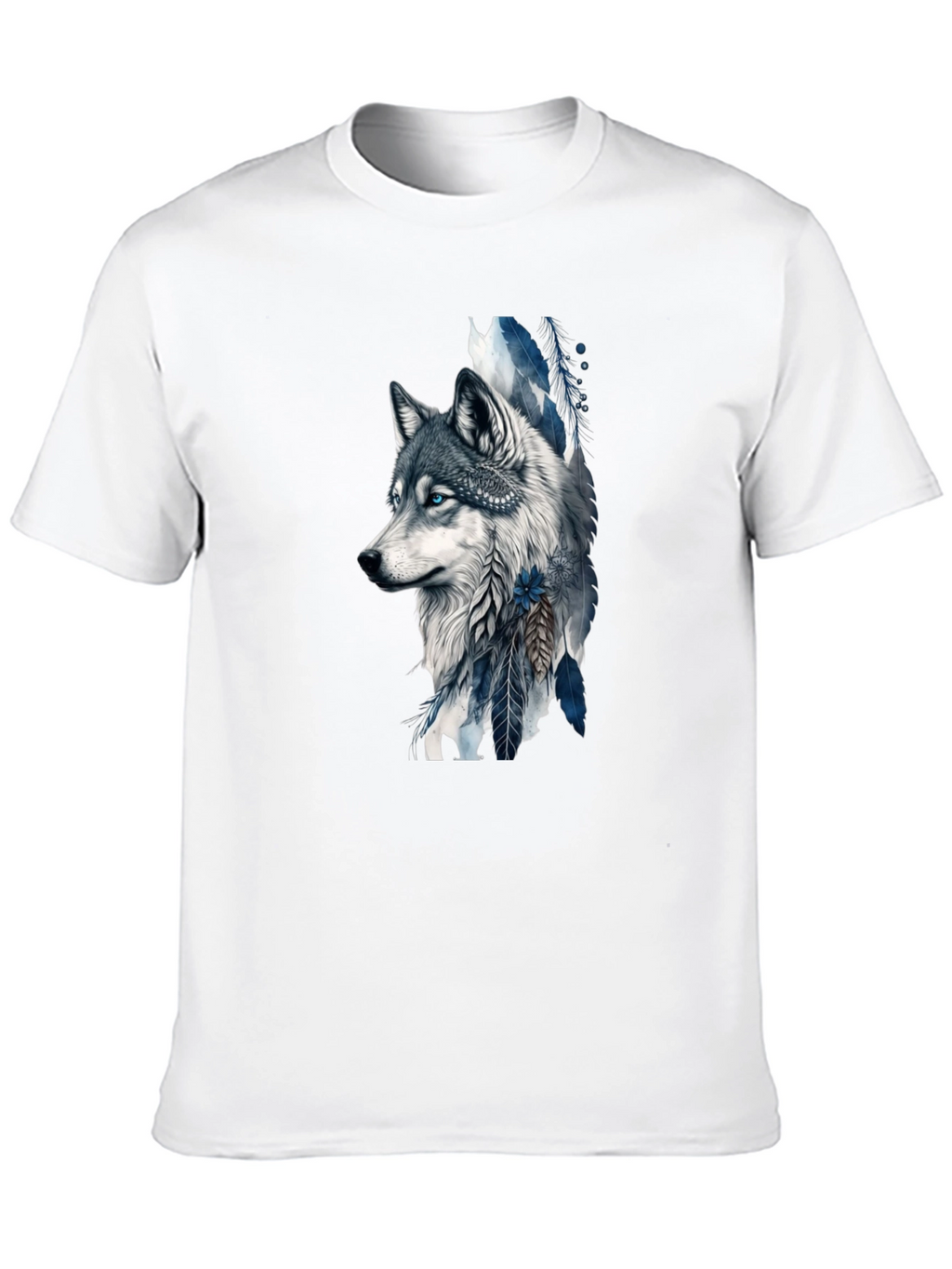 Wolf Graphic Tee - Artistic Print