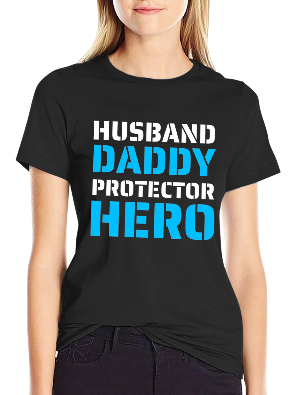 Husband Daddy Hero Graphic T-Shirt