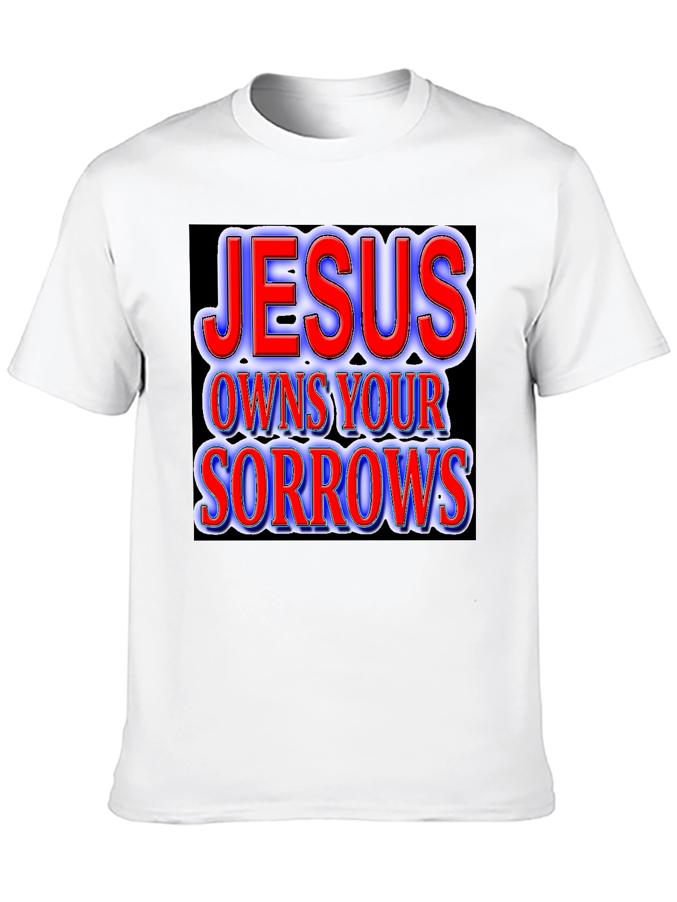 Jesus Owns Your Sorrows Graphic Tee - Black