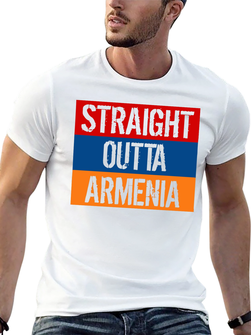 Armenia Flag T-Shirt - Straight Outta Armenia