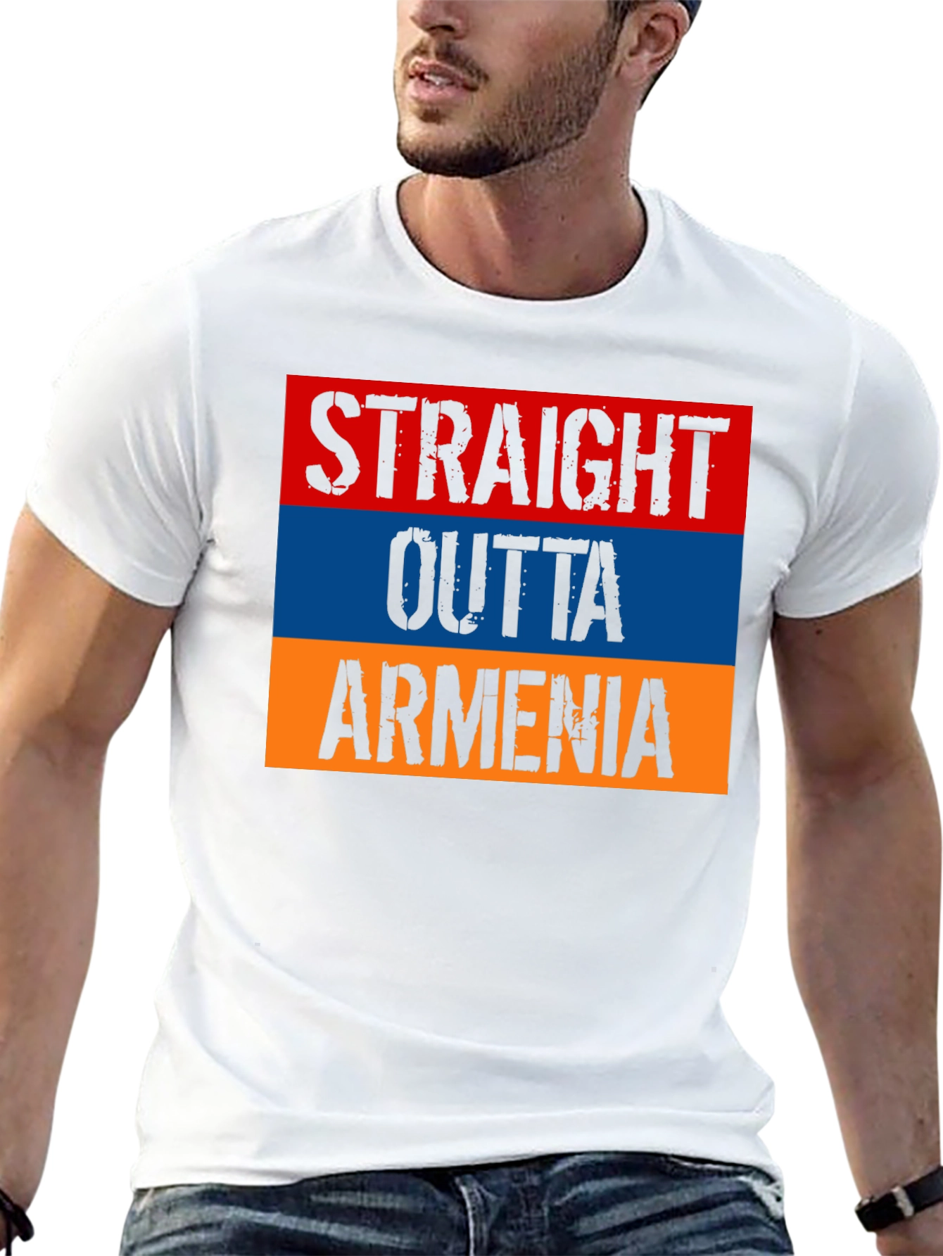 Armenia Flag T-Shirt - Straight Outta Armenia